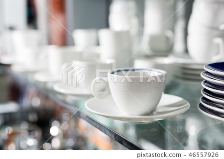 Ceramic cups in shop 46557926