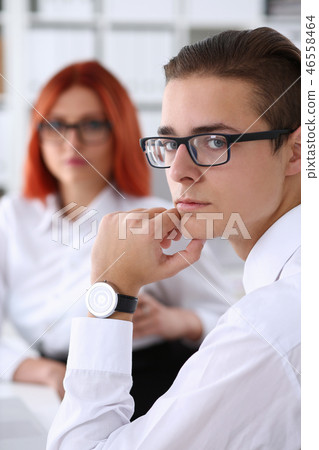 Handsome with glasses busines sman in shirt Handsome with glasses busines sman in shirt 46558464