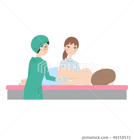 A woman who gives birth. A woman who gives birth. 46558531
