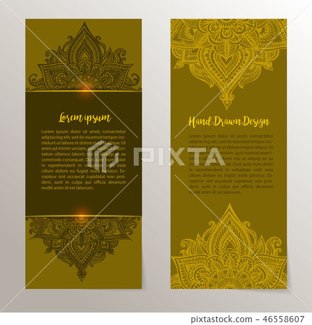 Hand drawn Ornamental highly detailed abstract. 46558607