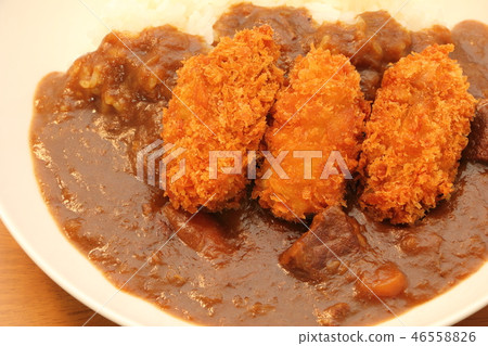 Oyster flighting beef curry. Oyster flighting beef curry. 46558826