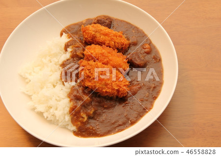 Oyster flighting beef curry. Oyster flighting beef curry. 46558828