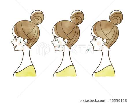 Female - Facial expression (profile) 46559138