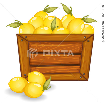 A lemon on wooden board A lemon on wooden board 46559183