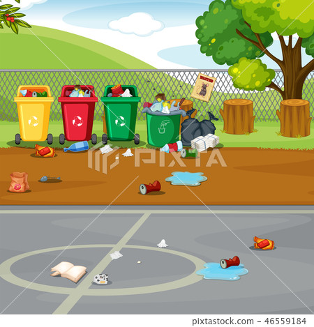 A dirty sport yard A dirty sport yard 46559184