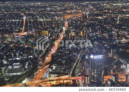 [Osaka Prefecture] Night street of Abeno 46559460