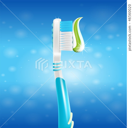 toothbrush with paste