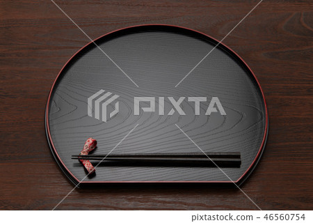 半月形托盤、筷子、筷子架 46560754