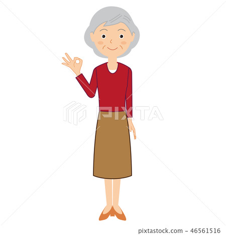 老年婦女好的例證 老年婦女好的例證 46561516