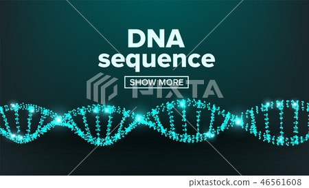 Dna Structure Vector. Laboratory Design. Healthy Chromosome. Clone Atom. Mutation Test. Illustration 46561608