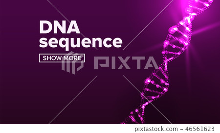 Dna Structure Vector. Healthy Chromosome. Microscopic Element. Illustration Dna Structure Vector. Healthy Chromosome. Microscopic Element. Illustration 46561623
