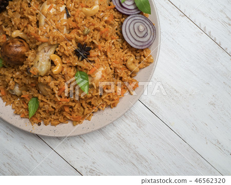 Chicken Kabsa it is a traditional Arabian food. Chicken Kabsa it is a traditional Arabian food. 46562320