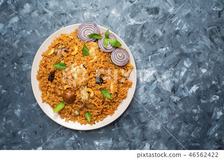 Delicious spicy chicken Biryani Delicious spicy chicken Biryani 46562422