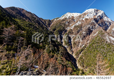 Kai Komagatake and Marite Shoten seen from the Sensui Pass 46562697