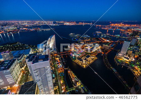 "Kanagawa Prefecture" Yokohama Minatomirai · Twilight Night View 46562775