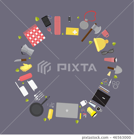 Camping supplies , set of camping stuff 46563000