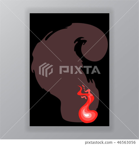 Fire flat cartoon illustration Fire flat cartoon illustration 46563056
