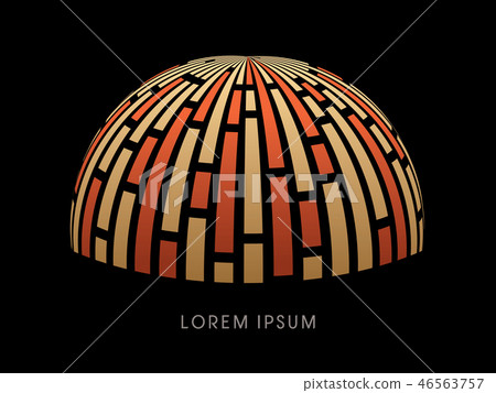 Luxury Dome abstract construction graphic vector 46563757
