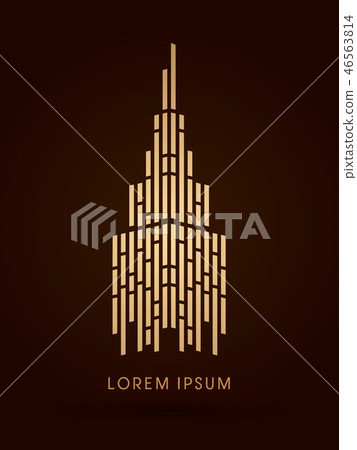 Tower Abstract construction, design graphic vector 46563814