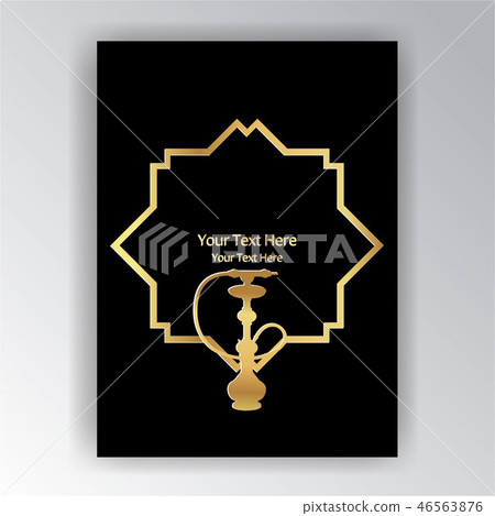 Golden silhouette hookah vector illustration Golden silhouette hookah vector illustration 46563876