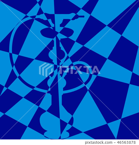 Chess silhouette hiden  hookah 46563878