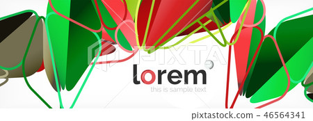 Vector colorful geometric triangle background, crystal banner design Vector colorful geometric triangle background, crystal banner design 46564341