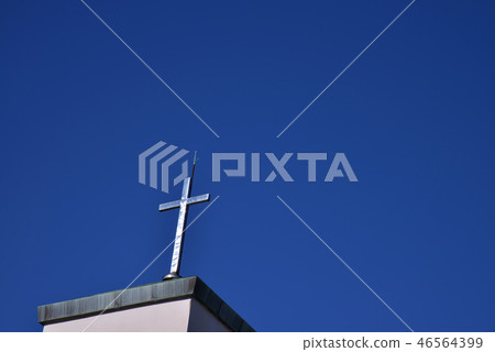 十字和避雷針 46564399