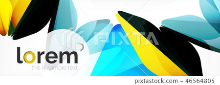 Modern geometric background. Poster template with polygonal elements 46564805