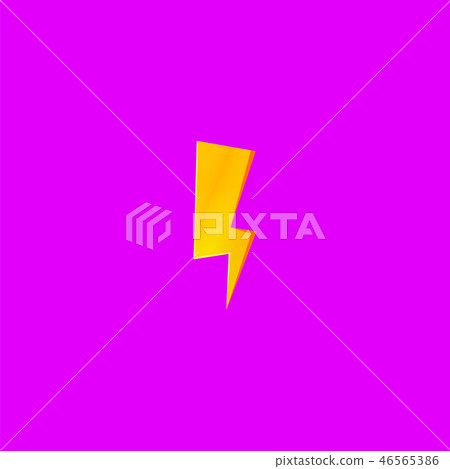 Flash and thunder bolt icon Flash and thunder bolt icon 46565386