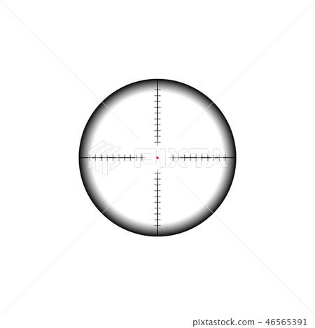 Simple sniper rifle aim target.  46565391