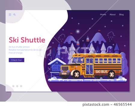 Ski Resort Shuttle Bus Service Landing Page 46565544