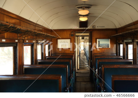 Oigawa Railway: Interior of a retro steam locomotive train (OhaFu 33) Oigawa Railway: Interior of a retro steam locomotive train (OhaFu 33) 46566666