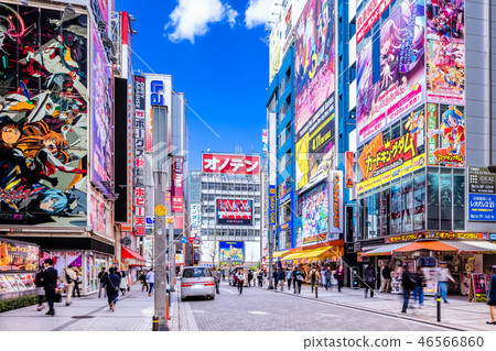 Tokyo Akihabara Station Electric street exit Station scenery Tokyo Akihabara Station Electric street exit Station scenery 46566860