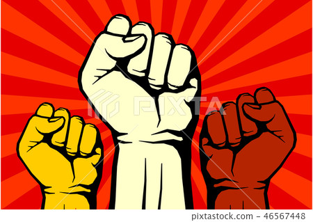 Protest, rebel vector revolution art poster 46567448