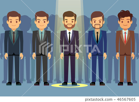 Employees job candidate selection, business recruitment vector concept Employees job candidate selection, business recruitment vector concept 46567605