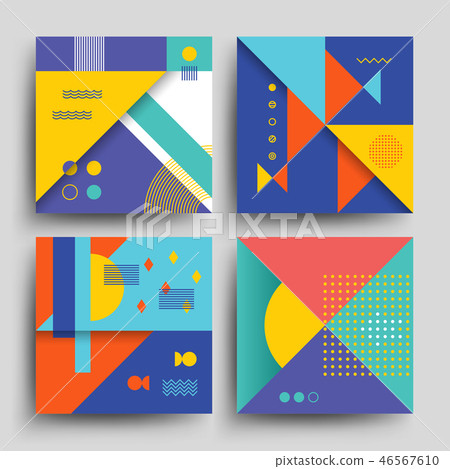 Minimal 2d design, model vector covers, placards, posters, flyers and banners in retro 80s-90s style Minimal 2d design, model vector covers, placards, posters, flyers and banners in retro 80s-90s style 46567610