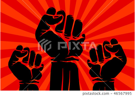 Protest, rebel vector revolution art poster 46567995