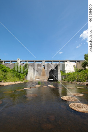Aibetsu dam on a summer day 46569400