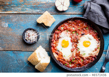 Shakshuka, Typical Israel food Shakshuka, Typical Israel food 46571436