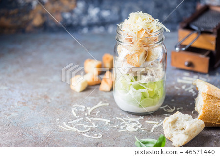 Fresh caesar salad Fresh caesar salad 46571440