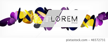 Triangle 3d polygonal art style. Future geometric design. Vector geometry futuristic illustration 46572731