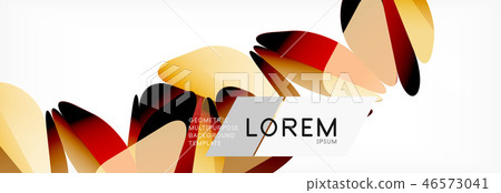 3d card on light backdrop. Abstract triangle pattern. Futuristic geometric background. 46573041
