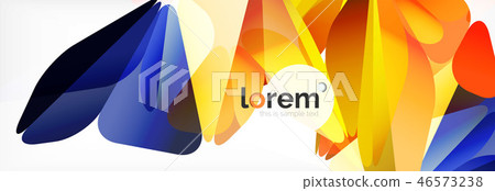 Modern geometric background. Poster template with polygonal elements Modern geometric background. Poster template with polygonal elements 46573238
