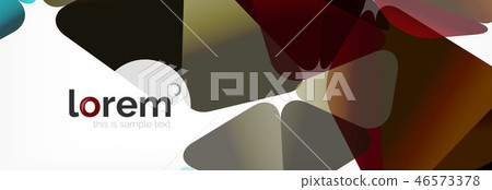 Vector colorful geometric triangle background, crystal banner design 46573378