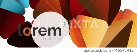 Vector colorful geometric triangle background, crystal banner design Vector colorful geometric triangle background, crystal banner design 46573412