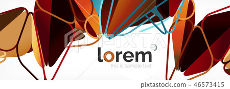 Vector colorful geometric triangle background, crystal banner design Vector colorful geometric triangle background, crystal banner design 46573415