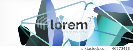 Vector colorful geometric triangle background, crystal banner design Vector colorful geometric triangle background, crystal banner design 46573418
