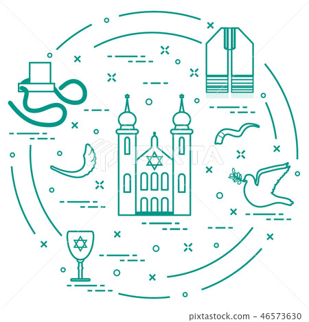 Jewish symbols 46573630