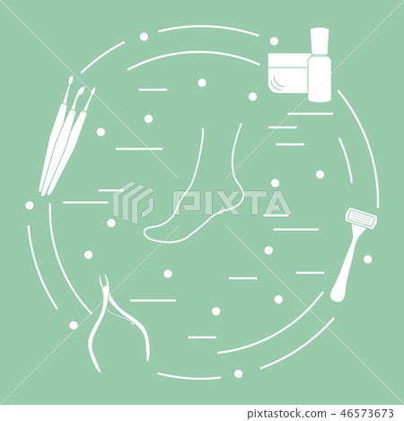 Pedicure tools and products for beauty and care Pedicure tools and products for beauty and care 46573673