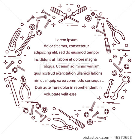 Variety tools for building, construction and home Variety tools for building, construction and home 46573698